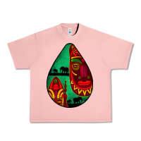 Salmon african masks teardrop  3 Urban Heavy Tee - BundleAndBundleShop