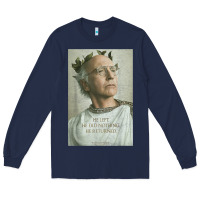 Navy hbo curb your enthusiasm larry david men's and women's t shirt Long Sleeve Tee - linhVisuals