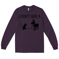 Plum i don't give a rats ass, funny, jokes, sarcastic sayings t shirt Long Sleeve Tee - linhVisuals