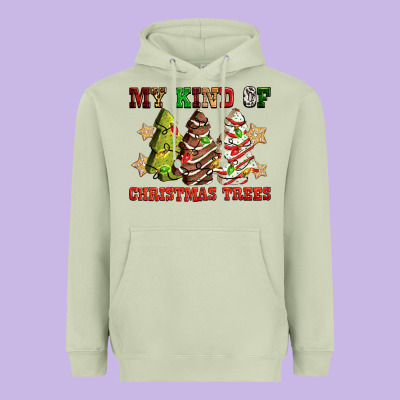 My Kind Of Christmas Trees Heavyweight Hoodie Designed By Ranaportraitstore