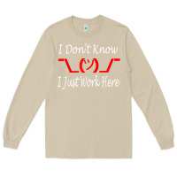 Mushroom i don't know i just work here     t shirt Long Sleeve Tee - linhVisuals