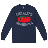 Navy legalize marinara food gift tshirt Long Sleeve Tee - linhVisuals