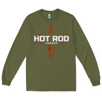 Army Green hot rod garage custom retro classic car spark plug t shirt Long Sleeve Tee - linhVisuals