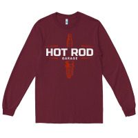 Burgundy hot rod garage custom retro classic car spark plug t shirt Long Sleeve Tee - linhVisuals