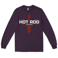 Plum hot rod garage custom retro classic car spark plug t shirt Long Sleeve Tee - linhVisuals