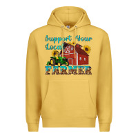 Antique Gold western support your local farmer Premium Hoodie - Artiststas