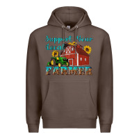 Coffee western support your local farmer Premium Hoodie - Artiststas
