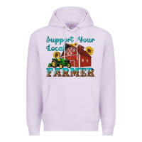 Lilac western support your local farmer Premium Hoodie - Artiststas