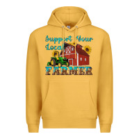 Mustard western support your local farmer Premium Hoodie - Artiststas