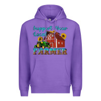 Purple western support your local farmer Premium Hoodie - Artiststas