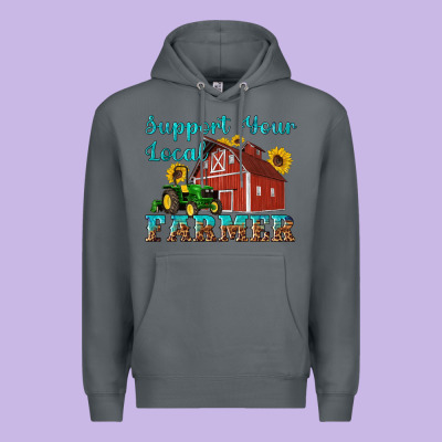 Western Support Your Local Farmer Premium Hoodie Designed By Artiststas
