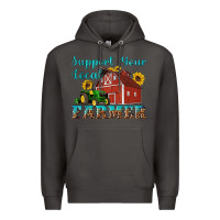 Smoke western support your local farmer Premium Hoodie - Artiststas