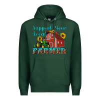 Sports Green western support your local farmer Premium Hoodie - Artiststas