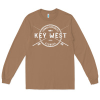 Toasted Coconut key west fl vintage crossed fishing rods t shirt Long Sleeve Tee - linhVisuals