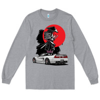 Heather Grey jdm nsx car tuning japan samurai drift import pullover hoodie Long Sleeve Tee - linhVisuals
