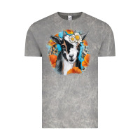 Cloud Rock Daisy Goat With Background Vintage Tee - RanaPortraitStore