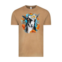 Daisy Goat With Background Vintage Tee | Teevron