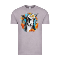 Vintage Zinc Daisy Goat With Background Vintage Tee - RanaPortraitStore