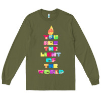 Army Green light of the world godspell inspired musical theater t shirt Long Sleeve Tee - linhVisuals