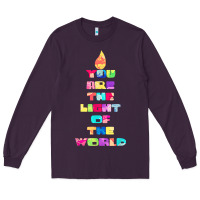 Plum light of the world godspell inspired musical theater t shirt Long Sleeve Tee - linhVisuals