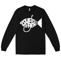 Black matching church christian group bible verse fishers of men pullover ho Long Sleeve Tee - linhVisuals