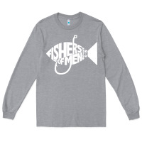 Heather Grey matching church christian group bible verse fishers of men pullover ho Long Sleeve Tee - linhVisuals