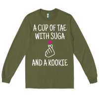 Army Green korean drama kdrama tae suga kookie t shirt Long Sleeve Tee - linhVisuals