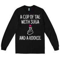 Black korean drama kdrama tae suga kookie t shirt Long Sleeve Tee - linhVisuals