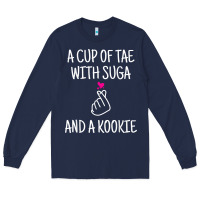 Navy korean drama kdrama tae suga kookie t shirt Long Sleeve Tee - linhVisuals
