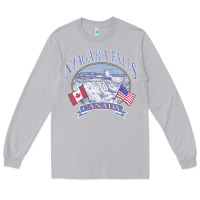 Moon Dust americana niagara falls scene canada america flags sweatshirt Long Sleeve Tee - linhVisuals