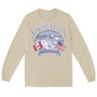 Mushroom americana niagara falls scene canada america flags sweatshirt Long Sleeve Tee - linhVisuals