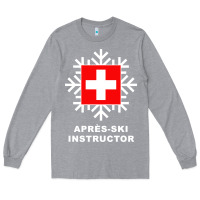 Heather Grey après ski instructor sweatshirt Long Sleeve Tee - linhVisuals