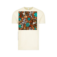 Vintage Arctic western gemstone aztec seamless pattern Vintage Tee - BundleAndBundleShop