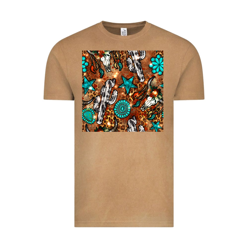 Western Gemstone Aztec Seamless Pattern Vintage Tee by BundleAndBundleShop | Teevron