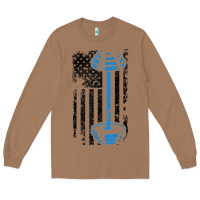 Toasted Coconut american flag gym and fitness  weight lifting gift t shirt Long Sleeve Tee - linhVisuals