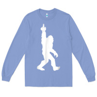 Colony Blue funny bigfoot middle finger for squatch believers t shirt Long Sleeve Tee - linhVisuals