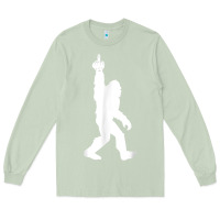 Matcha funny bigfoot middle finger for squatch believers t shirt Long Sleeve Tee - linhVisuals