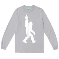Moon Dust funny bigfoot middle finger for squatch believers t shirt Long Sleeve Tee - linhVisuals
