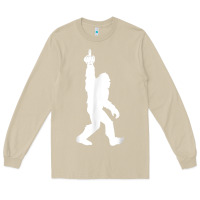 Mushroom funny bigfoot middle finger for squatch believers t shirt Long Sleeve Tee - linhVisuals