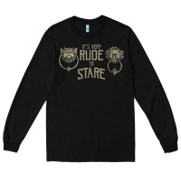 Black it's very rude to stare labyrinth door knocker tank top Long Sleeve Tee - linhVisuals