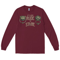 Burgundy it's very rude to stare labyrinth door knocker tank top Long Sleeve Tee - linhVisuals