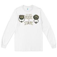 White it's very rude to stare labyrinth door knocker tank top Long Sleeve Tee - linhVisuals