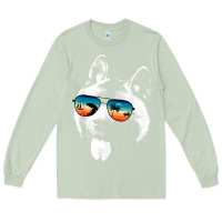 Matcha american akita shirts with glasses sunglasses retro style t shirt Long Sleeve Tee - linhVisuals