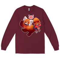 Burgundy turning red Merch Long Sleeve Tee - linhVisuals