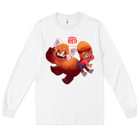 White turning red Merch Long Sleeve Tee - linhVisuals