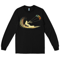 Kite Kiteboarding Kiting Kitesurfing Kitesurf Gift Premium T Shirt Long Sleeve Tee | Teevron