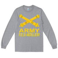 Heather Grey army field artillery branch us usa t shirt Long Sleeve Tee - linhVisuals