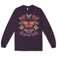 Plum butterfly breeds butterfly t shirt Long Sleeve Tee - linhVisuals