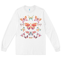 White butterfly breeds butterfly t shirt Long Sleeve Tee - linhVisuals
