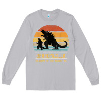 Moon Dust mens grandpazilla grandpa of monsters retro halloween christmas t shir Long Sleeve Tee - linhVisuals
